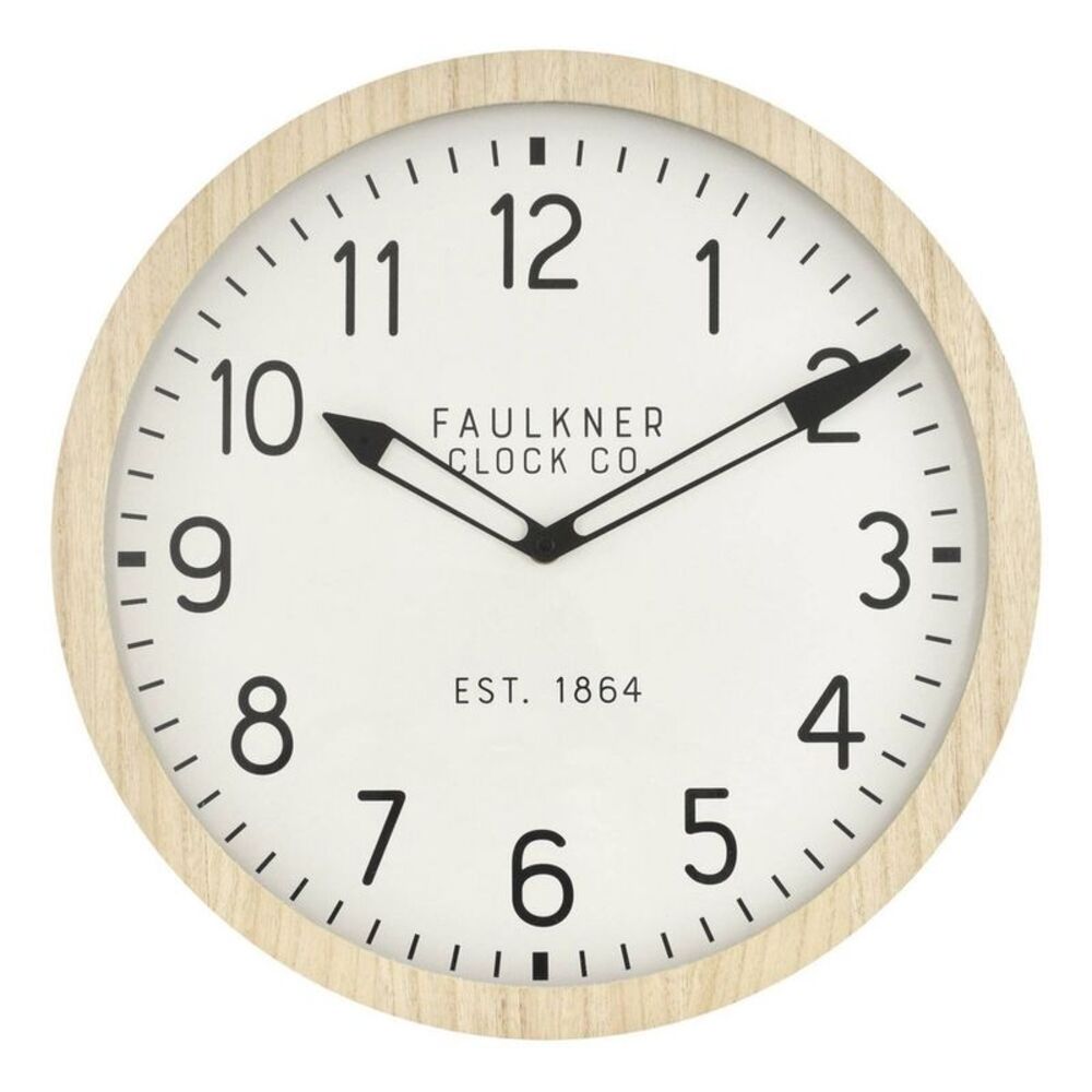 Threshold - 16" Wall Clock Wood - Threshold Tan